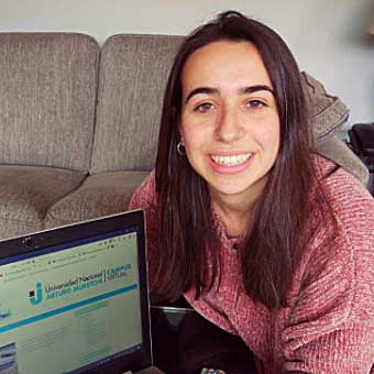 Olaia Soroa Navarro, quien se encuentra finalizando el segundo año de la carrera de Enfermería de la Universidad del País Vasco
