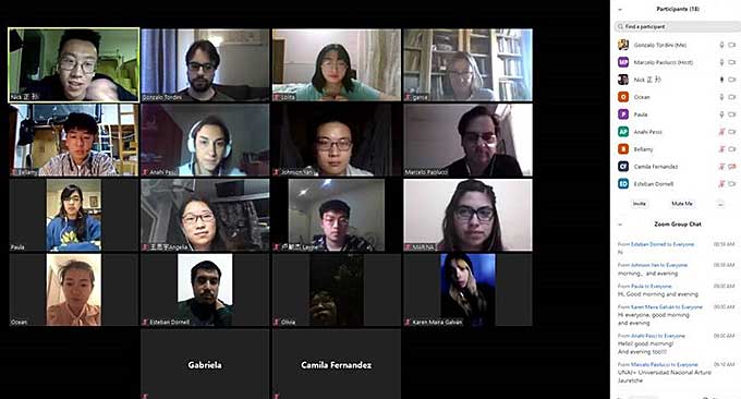 Actividad virtual con la Universidad Internacional de Xi´an, China