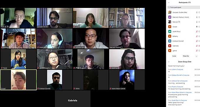 Actividad virtual con la Universidad Internacional de Xi´an, China