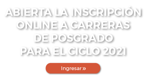 Abierta la inscripción online a carreras de posgrado para el ciclo 2021