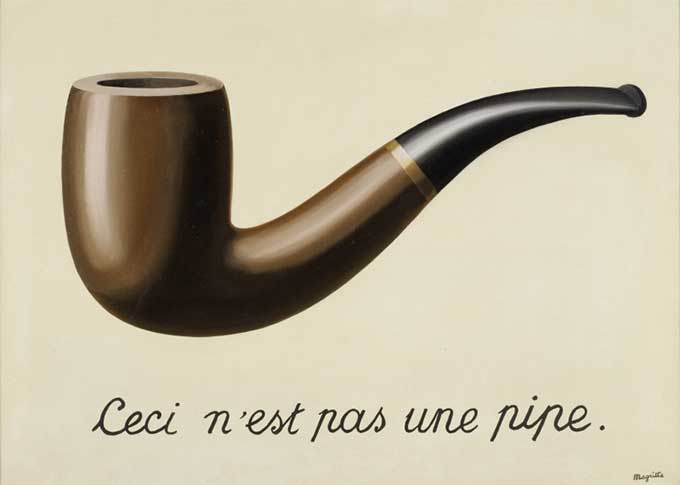 "Esto no es una pipa", Magritte