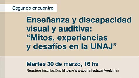 Formulario De Inscripción Al Segundo Encuentro Sobre Enseñanza Y Discapacidad Visual Y Auditiva UNAJ