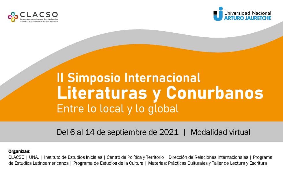 II Simposio Internacional Literaturas y Conurbanos, entre lo local y lo global. Modalidad Virtual