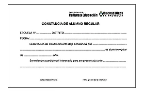 Constancia alumno regular