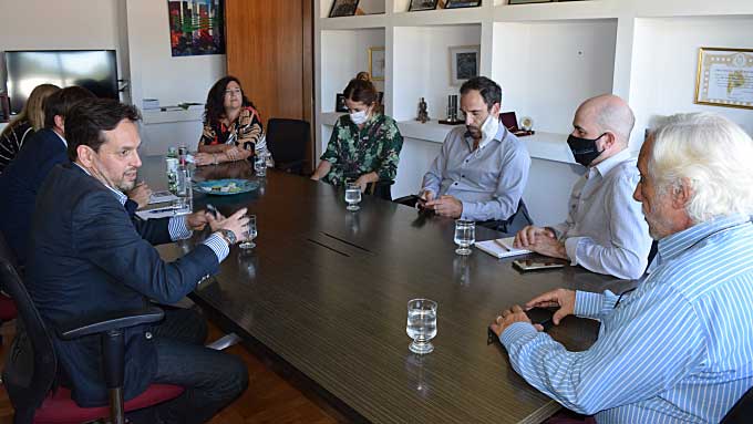 Reunión con funcionarios del ministerio de Transporte