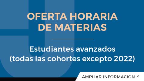 OFERTA HORARIA DE MATERIAS - Estudiantes Avanzados (todas Las Cohortes Excepto 2022)