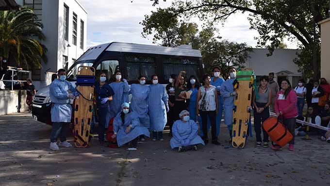 Exitoso simulacro de accidente