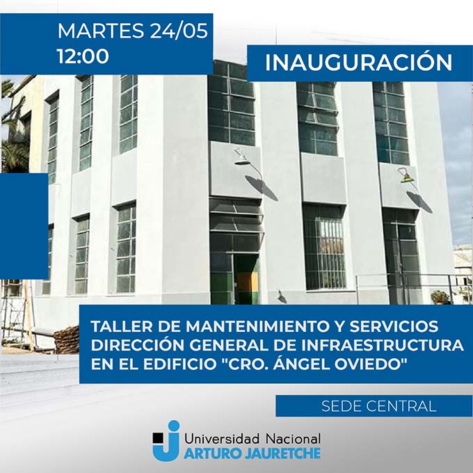 Inauguración del Taller de Mantenimiento y Servicios de la Dirección General de Infraestructura en el Edificio "Cro. Ángel Oviedo"