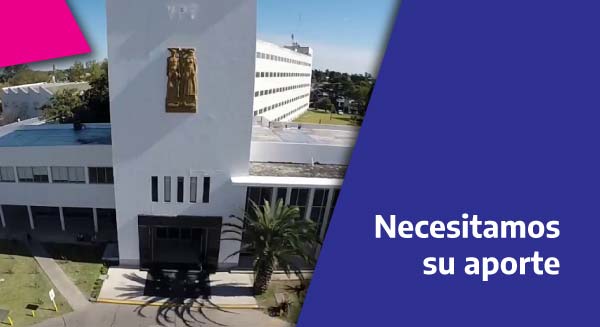 Necesitamos su aporte