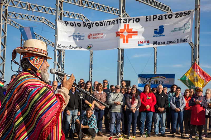 El Rector Participó Del Festejo Del Día De La Pachamama En El Futuro Polo Agroalimentario