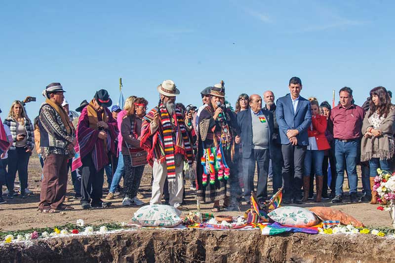 El rector participó del festejo del Día de la Pachamama en el futuro Polo Agroalimentario