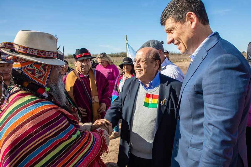 El Rector Participó Del Festejo Del Día De La Pachamama En El Futuro Polo Agroalimentario