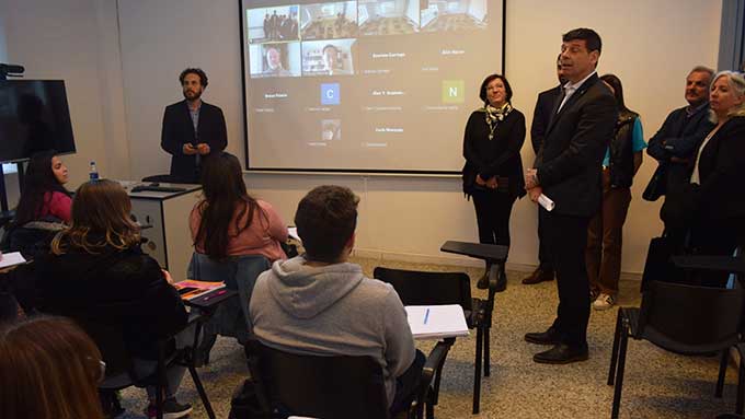 Fueron inauguradas las aulas híbridas en la UNAJ