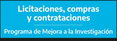 Licitaciones, compras y contrataciones | Programa de Mejora a la Investigación