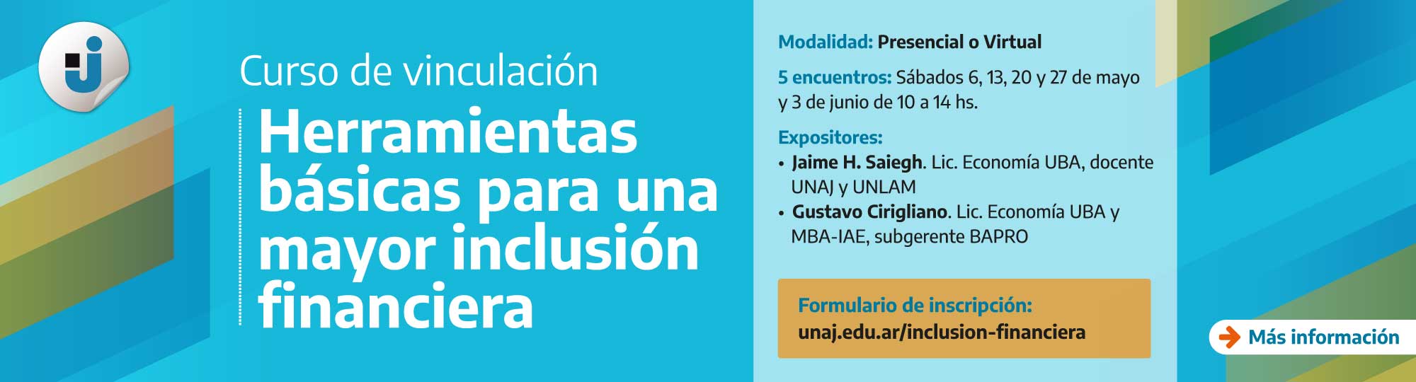 Curso de vinculación "Herramientas básicas para una mayor inclusión financiera"