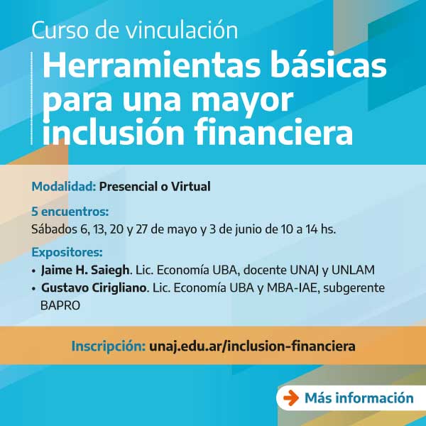 Curso de vinculación "Herramientas básicas para una mayor inclusión financiera"
