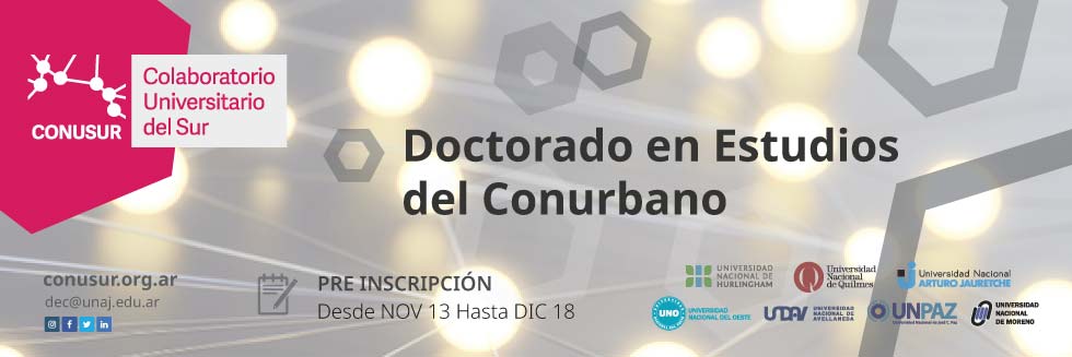 Doctorado en Estudios del Conurbano