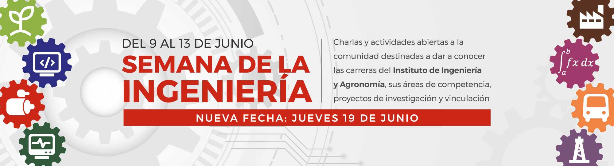 Semana de la Ingeniería | Nueva fecha: jueves 19 de junio