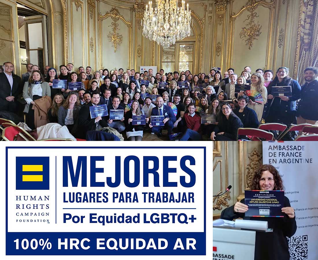 La UNAJ fue reconocida por el Programa HRC Equidad AR