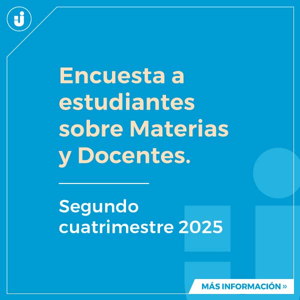Encuesta a estudiantes sobre Materias y Docentes | Segundo cuatrimestre 2025