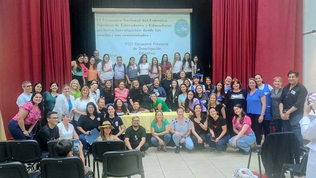 Docentes de la UNAJ participaron del XV Encuentro Nacional del Colectivo Argentino de Educadores y Educadoras que hacen Investigación desde las Escuelas y sus Comunidades