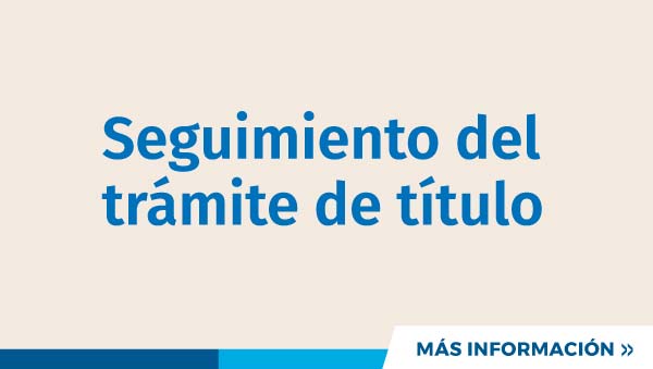 Seguimiento del trámite de título