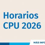 Horarios CPU 2026