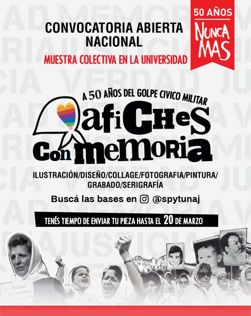 Convocatoria AFICHES CON MEMORIA | Abierta hasta el 20 de marzo de 2026 Convocatoria AFICHES CON MEMORIA | Abierta hasta el 20 de marzo de 2026