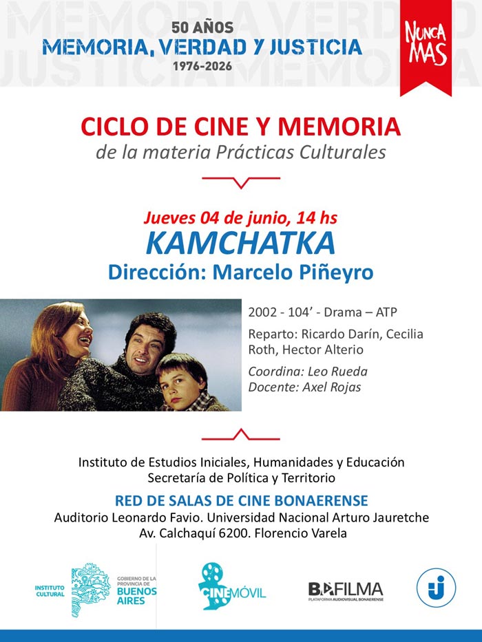 Proyección película "Kamchatka" | 4 de junio, 14 hs Proyección película "Kamchatka" | 4 de junio, 14 hs