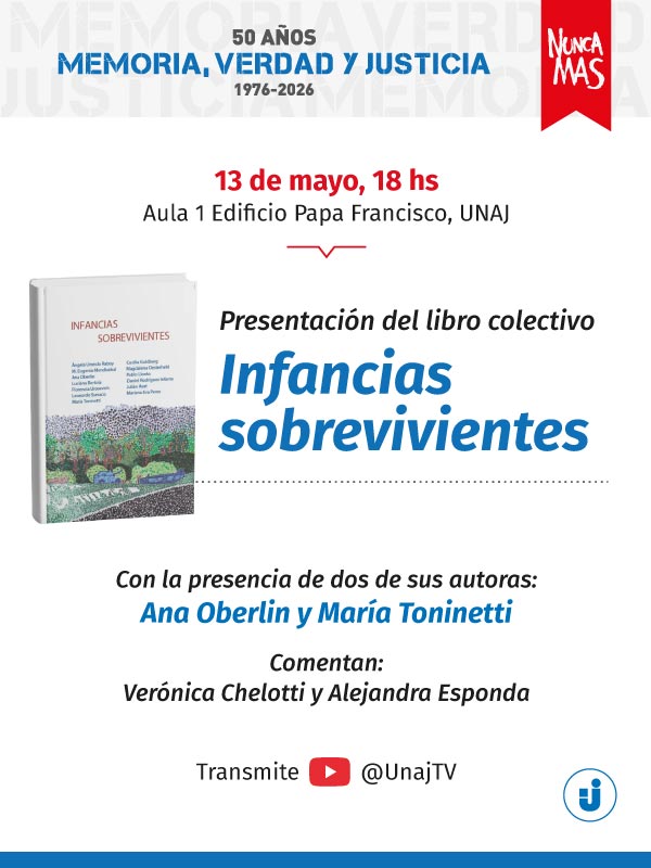Presentación del libro colectivo "Infancias sobrevivientes" | 13 de mayo, 18 hs. Presentación del libro colectivo "Infancias sobrevivientes" | 13 de mayo, 18 hs.