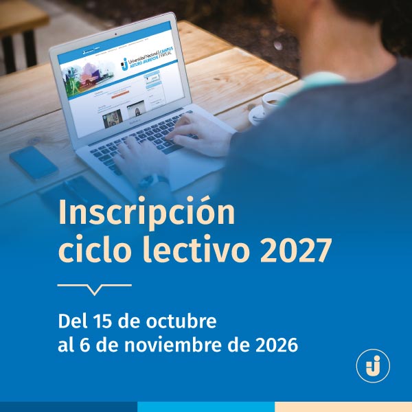 Inscripción ciclo lectivo 2027 | del 15 de octubre al 6 de noviembre de 2026